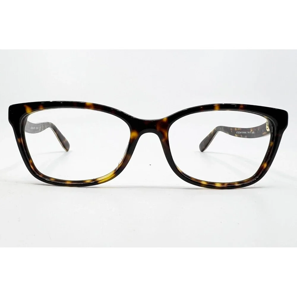 Coach Eyeglass Frames Womens Dark Tortoise HC 6181 5120 Chain Detail 54-17-140
